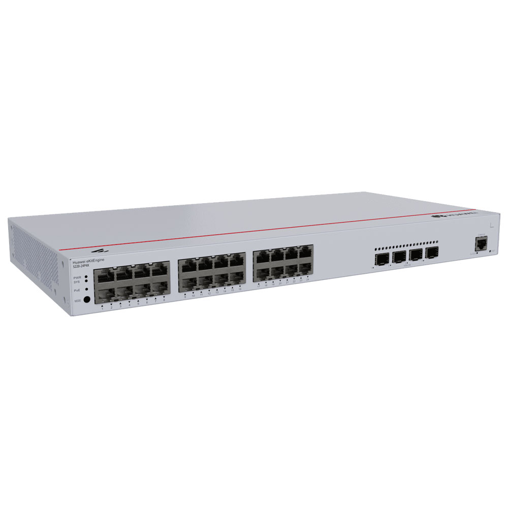 Huawei S220-24P4X Managed Switch: Layer 2 Gigabit Ethernet (24-Port PoE+)